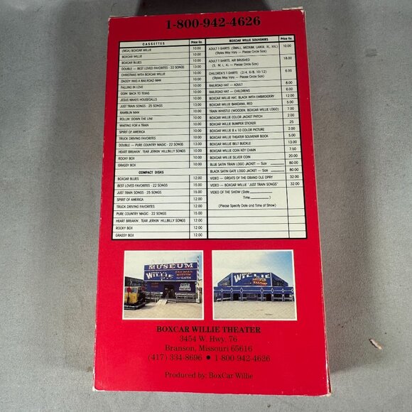 Boxcar Willie Country Music Show VHS Live Performance Boxcar Willie Video - Picture 2 of 3